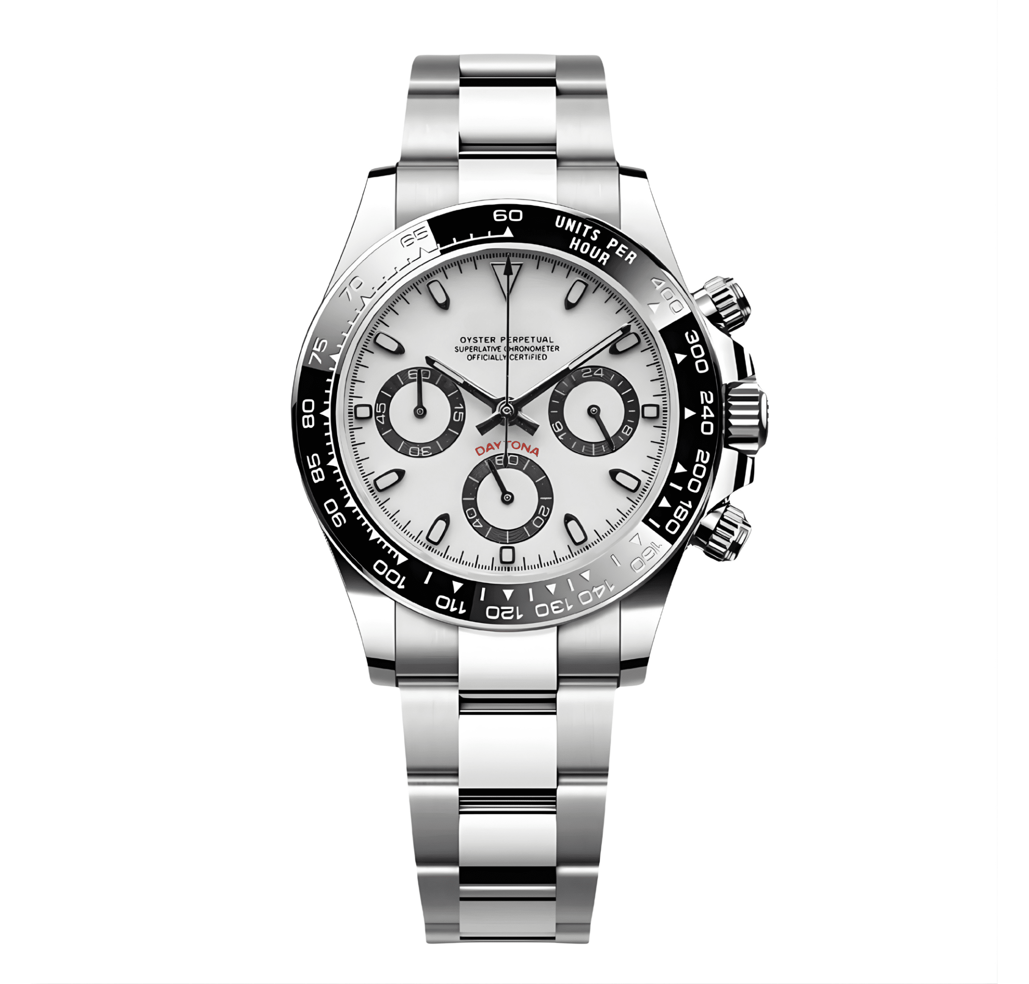 Seitona Panda White Seiko Mod Premium QuartzVK63 Sapphire Glass 