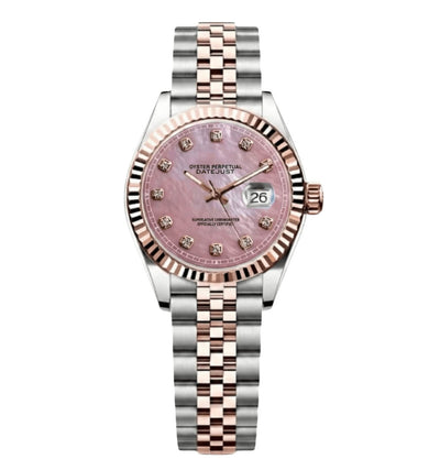 Chronex Date Lady Two-Tone Gem Pink
