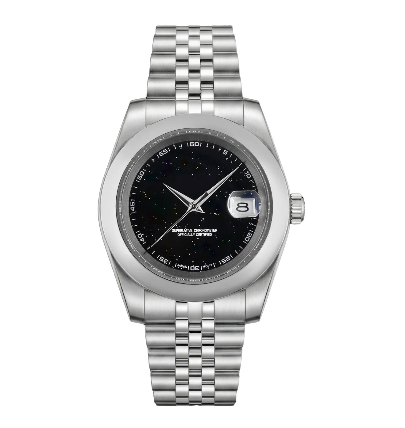 Seiko mod datejust galaxry NH35 automatic movement stainless steel